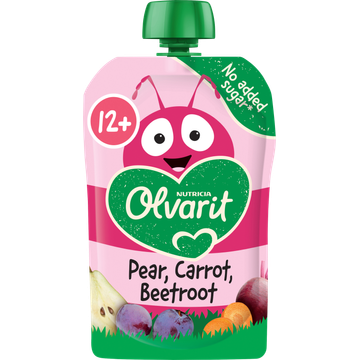 Olvarit Knijpfruit Peer Wortel Rode Biet 12+ Maanden 100 g bij Jumbo | Flickmyhouse