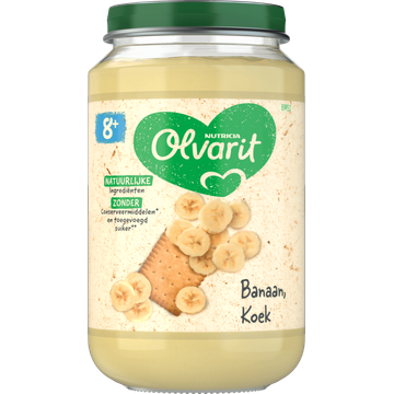 Olvarit 8+ Maanden Banaan Koek 200g bij Jumbo | Flickmyhouse