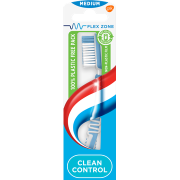 Aquafresh Clean Control Medium dagelijkse Tandenborstel 1 stuk