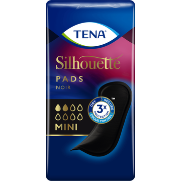 TENA Silhouette Noir Mini Verbanden 18 stuks bij Jumbo | Flickmyhouse