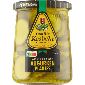 Kesbeke Amsterdamse Augurken Plakjes 495 g bij Jumbo | Flickmyhouse