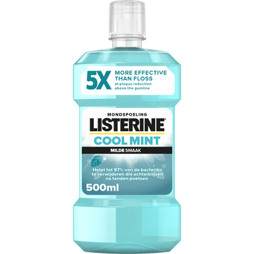 Listerine Mondspoeling Cool Mint Milde Smaak 500 ML bij Jumbo | Flickmyhouse