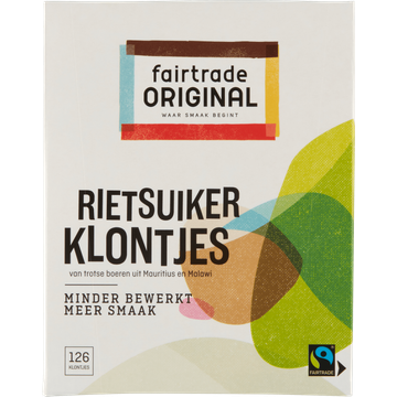 Fairtrade Original Rietsuikerklontjes 126 Stuks 500 g bij Jumbo | Flickmyhouse