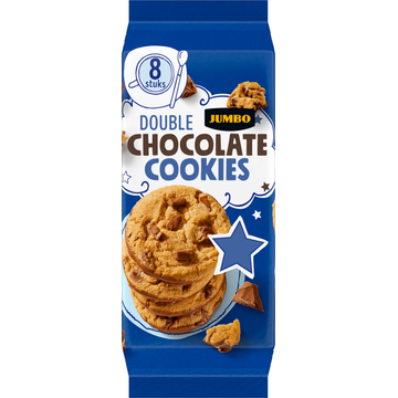 Jumbo Double Chocolate Cookies 8 Stuks | Flickmyhouse