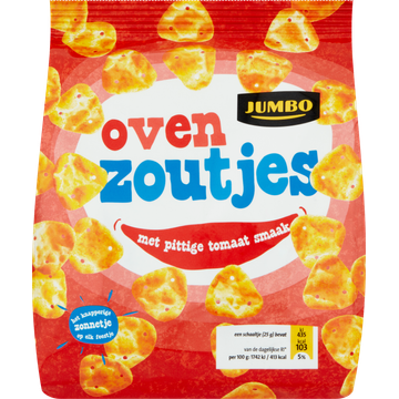 Jumbo Oven Zoutjes met Pittige Tomaat Smaak 125 g | Flickmyhouse