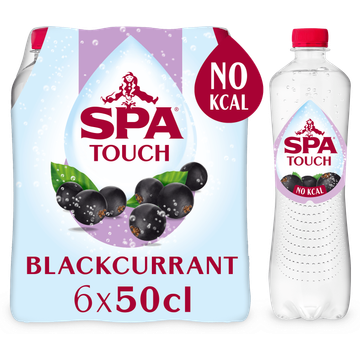 Spa TOUCH Bruisend Blackcurrant 6 x 50 cl bij Jumbo | Flickmyhouse