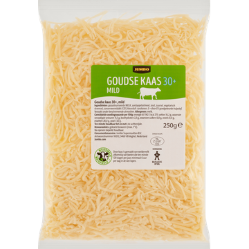 Jumbo Geraspte Goudse Kaas 30+ Mild 250 g | Flickmyhouse