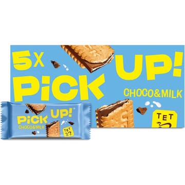Pick Up! Choco & Milk TET 5 x 28 g bij Jumbo | Flickmyhouse