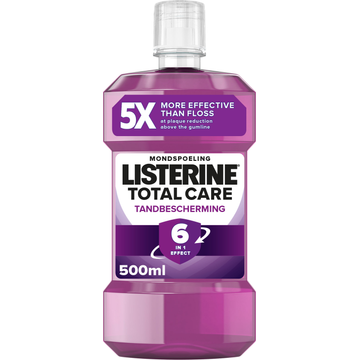 Listerine Total Care Tandbescherming Mondspoeling 6 in 1 Effect 500ML bij Jumbo | Flickmyhouse