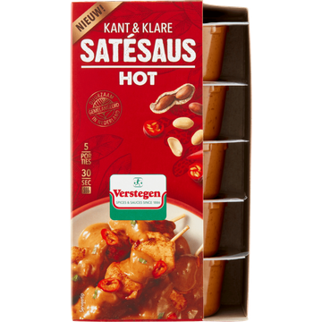 Verstegen Kant & Klare Satesaus Hot 5 x 80 ml bij Jumbo | Flickmyhouse