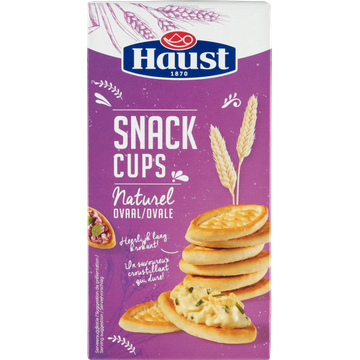 Haust Snack Cups Naturel Ovaal 130 g bij Jumbo | Flickmyhouse