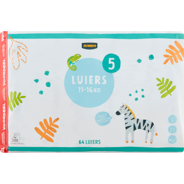 Jumbo Luiers Maat 5 1116 kg Voordeelverpakking 64 Stuks | Flickmyhouse