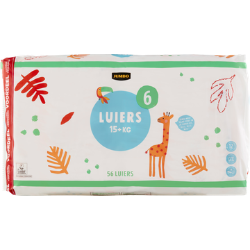 Jumbo Luiers Maat 6 15+ kg Voordeelverpakking 56 Stuks | Flickmyhouse