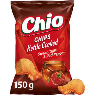 Chio Chips Kettle Cooked Sweet Chilli & Red Pepper 150 g bij Jumbo | Flickmyhouse
