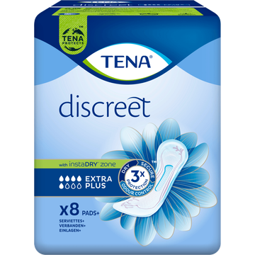 TENA Discreet Extra Plus Verbanden 8 Stuks bij Jumbo | Flickmyhouse