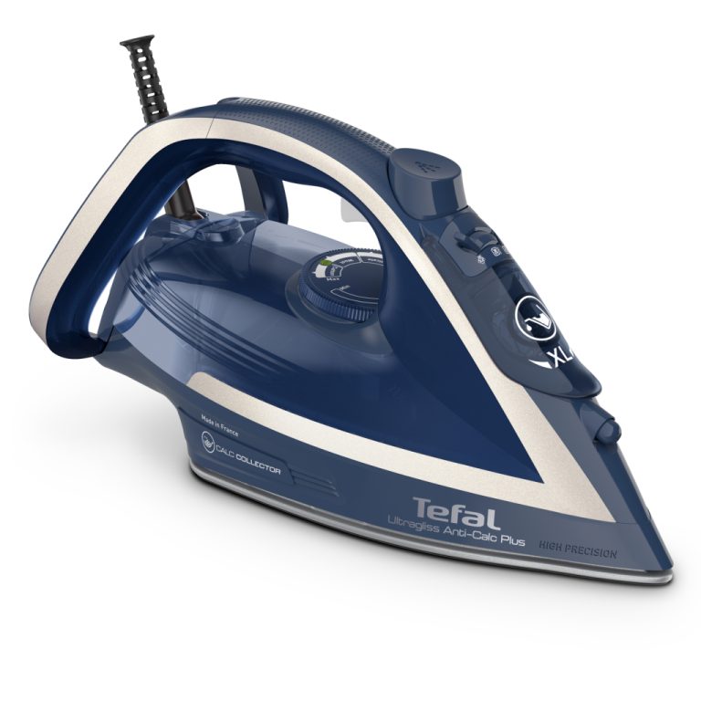 Tefal FV6830 Ultragliss Anti-Calc Plus Stoomstrijkijzer Blauw/Zilver | Kopen bij Flickmyhouse