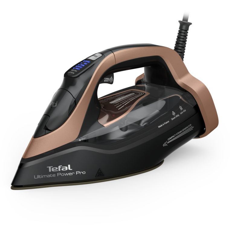 Tefal FV9E50 Ultimate Power Pro Stoomstrijkijzer Zwart/Koper | Kopen bij Flickmyhouse