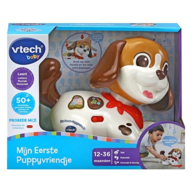 VTech Baby Mijn Eerste Puppyvriendje + Licht en Geluid | Kopen bij Flickmyhouse