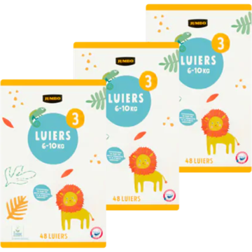 Jumbo Luiers 3 610 kg 3 x 48 Stuks | Flickmyhouse