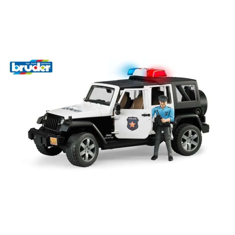 Bruder 02526 Wrangler Politiejeep + Licht en Geluid 1:16 | Kopen bij Flickmyhouse