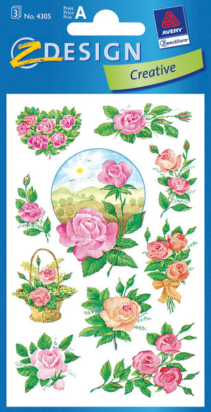 Avery AV-4305 Papieretiket Z-design Creative Pakje A 3 Vel Rozen | Kopen bij Flickmyhouse