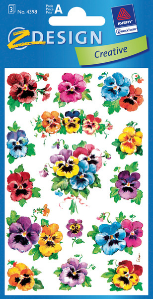 Avery AV-4398 Etiket 3 Vel Viooltjes 10 Setjes met 3 Vel | Kopen bij Flickmyhouse