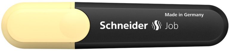 Schneider S-1525 Tekstmarker Job Pastel Kleur Vanille | Kopen bij Flickmyhouse