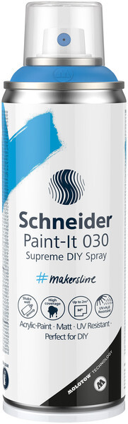 Schneider S-ML03050031 Supreme DIY Spray Paint-it 030 Staal Blauw 200ml | Kopen bij Flickmyhouse
