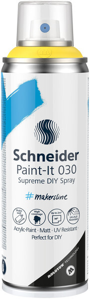 Schneider S-ML03050063 Supreme DIY Spray Paint-it 030 Geel 200ml | Kopen bij Flickmyhouse