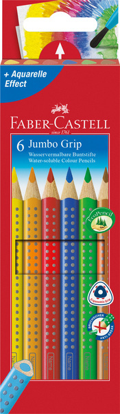 Faber Castell FC-110906 Kleurpotlood Jumbo GRIP Etui à 6 Stuks | Kopen bij Flickmyhouse