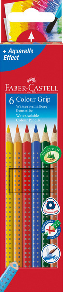 Faber Castell FC-112406 Kleurpotlood GRIP Etui 6 Stuks | Kopen bij Flickmyhouse