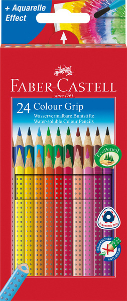 Faber Castell FC-112424 Kleurpotlood Faber-Castell GRIP Kartonnen Etui A 24 Stuks | Kopen bij Flickmyhouse