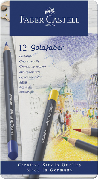 Faber Castell FC-114712 Kleurpotlood Faber-Castell Goldfaber Etui à 12 Stuks | Kopen bij Flickmyhouse