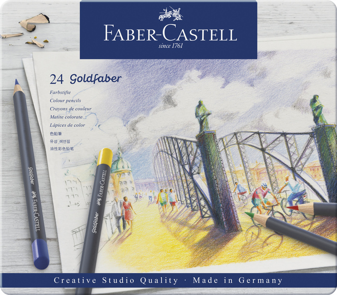 Faber Castell FC-114724 Kleurpotlood Faber-Castell Goldfaber Etui à 24 Stuks | Kopen bij Flickmyhouse