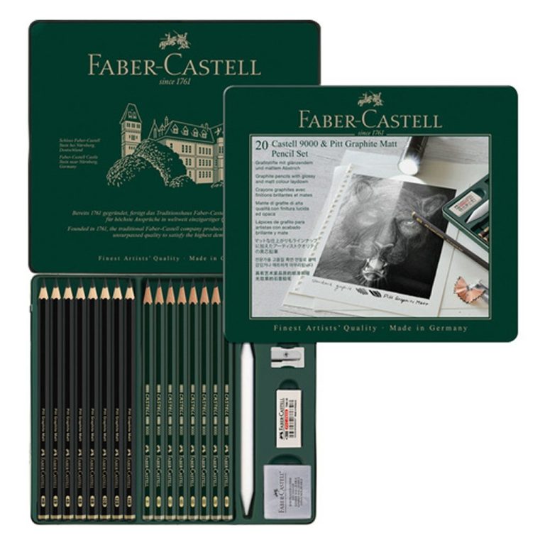 Faber Castell FC-115224 Castell 9000 en Pitt Grafietpotloden 16 Stuks | Kopen bij Flickmyhouse