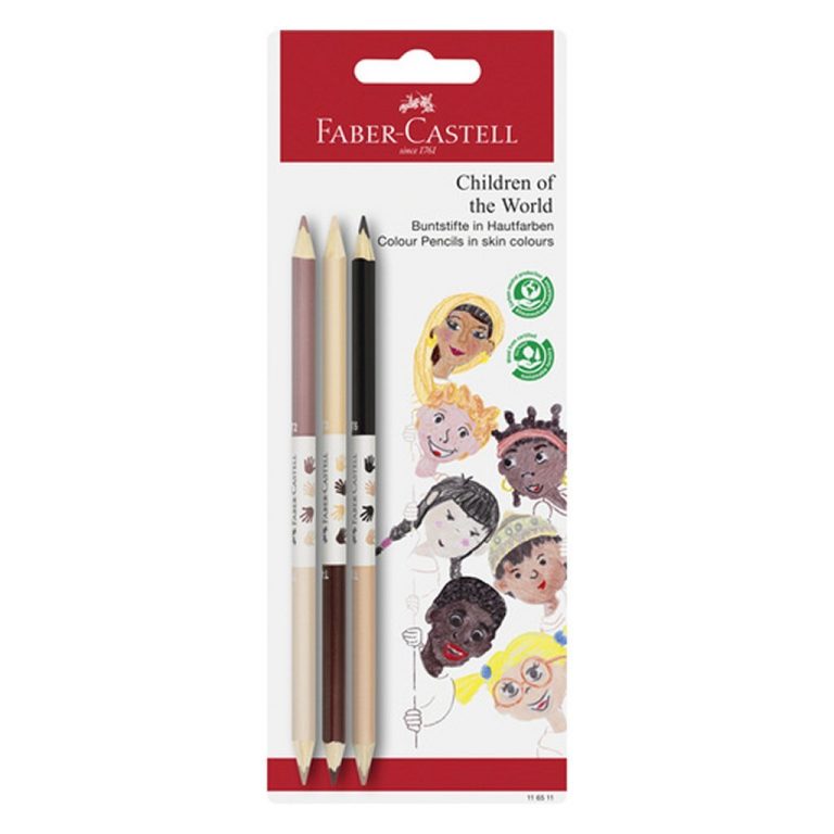 Faber Castell FC-116511 Children Of The World Bicolor Huidskleurpotloden 3-Kantig 3 Stuks | Kopen bij Flickmyhouse
