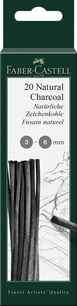 Faber Castell FC-129198 Houtskool Pitt Monochrome 3-6 Mm | Kopen bij Flickmyhouse