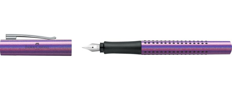 Faber Castell FC-140843 Vulpen Faber-Castell Grip Glam F Zilver | Kopen bij Flickmyhouse