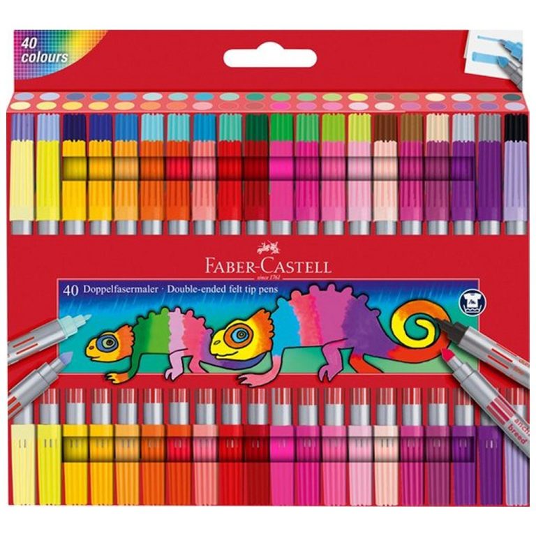 Faber Castell FC-151140 Duo Viltstiften 40 Stuks | Kopen bij Flickmyhouse