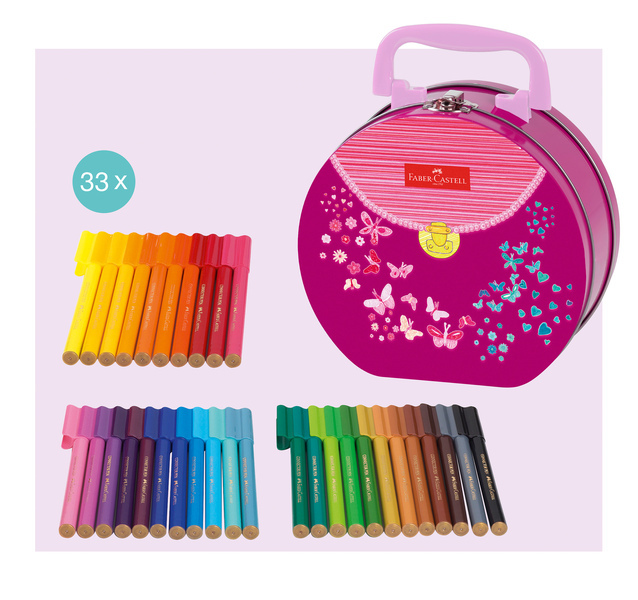 Faber Castell FC-155537 Connector Viltstiften Handtas 33 Stuks | Kopen bij Flickmyhouse