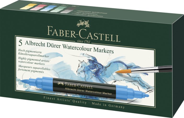Faber Castell 5 Aquarel Markers Albrecht D&uuml;rer 5 Sets | Kopen bij Flickmyhouse