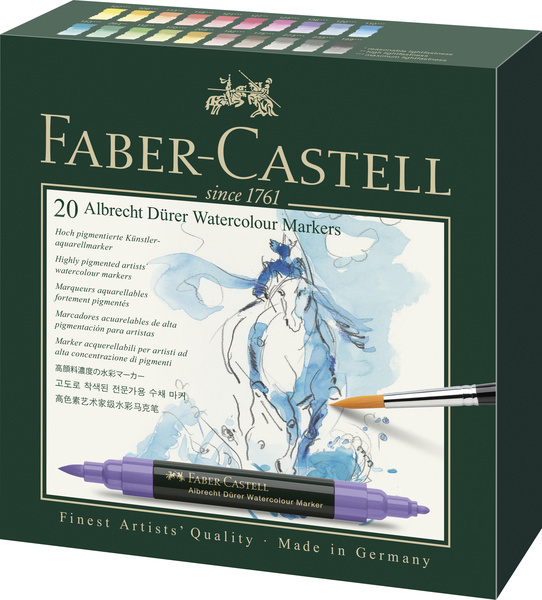 Faber Castell FC-160320 Aquarel Marker Albrecht D&uuml;rer Doos met 20 Stuks | Kopen bij Flickmyhouse