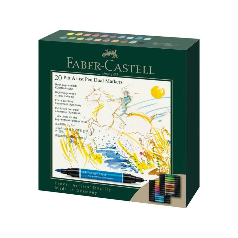 Faber Castell FC-162020 Pitt Artist Pen Duo Markers 20 Stuks | Kopen bij Flickmyhouse