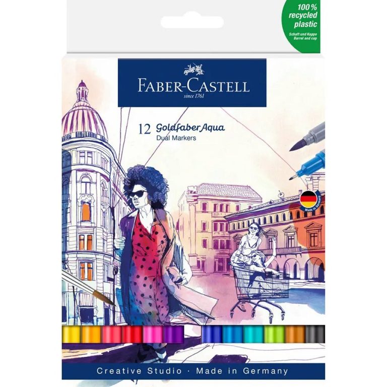 Faber Castell FC-164624 Goldfaber Duo Aquarelmarkers 24 Stuks | Kopen bij Flickmyhouse