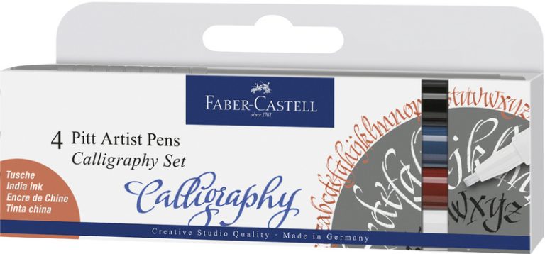 Faber Castell FC-167504 Tekenstift Faber-Castell Pitt Artist Pen Kalligrafieset Van 4st | Kopen bij Flickmyhouse