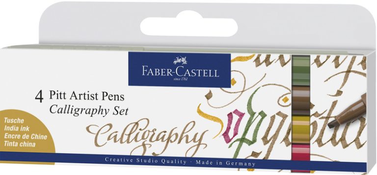 Faber Castell FC-167505 Tekenstift Faber-Castell Pitt Artist Pen Kalligrafieset Van 4st | Kopen bij Flickmyhouse