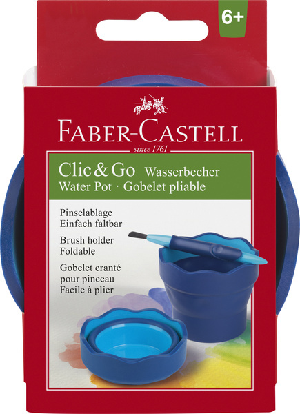 Faber Castell FC-181510 Watercup Clic&Go Blauw | Kopen bij Flickmyhouse