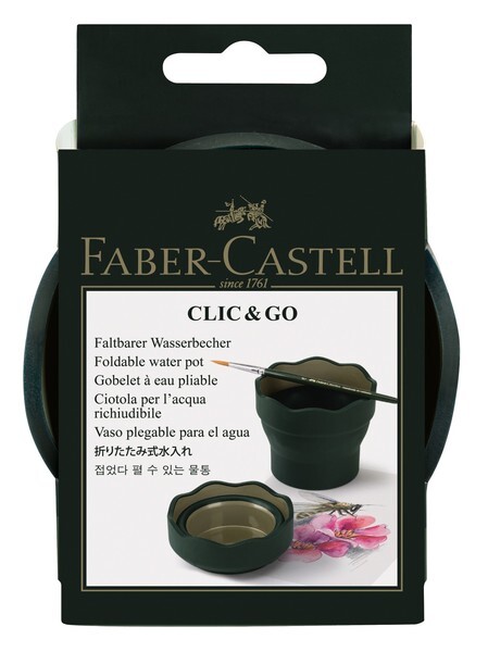 Faber Castell FC-181520 Watercup Clic & Go Donkergroen | Kopen bij Flickmyhouse