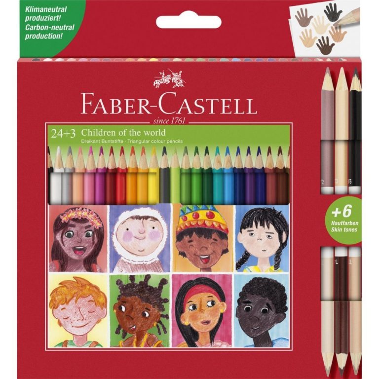 Faber Castell FC-511515 Children Of The World Kleurpotloden 24 + 3 Stuks | Kopen bij Flickmyhouse