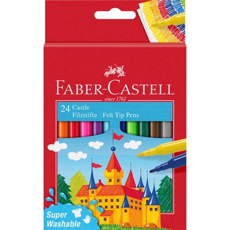 Faber Castell FC-554202 Viltstiften 24 Stuks | Kopen bij Flickmyhouse